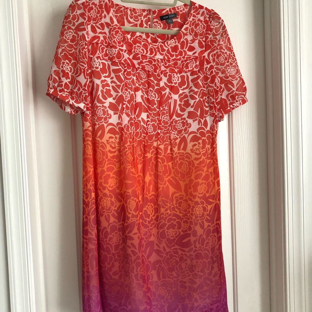 Ombré shift dress